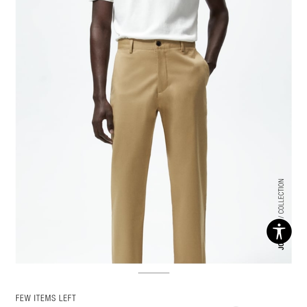 Zara Men's Slim Fit Chinos Size 30